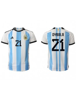 Argentina Paulo Dybala #21 Domaci Dres SP 2022 Kratak Rukavima